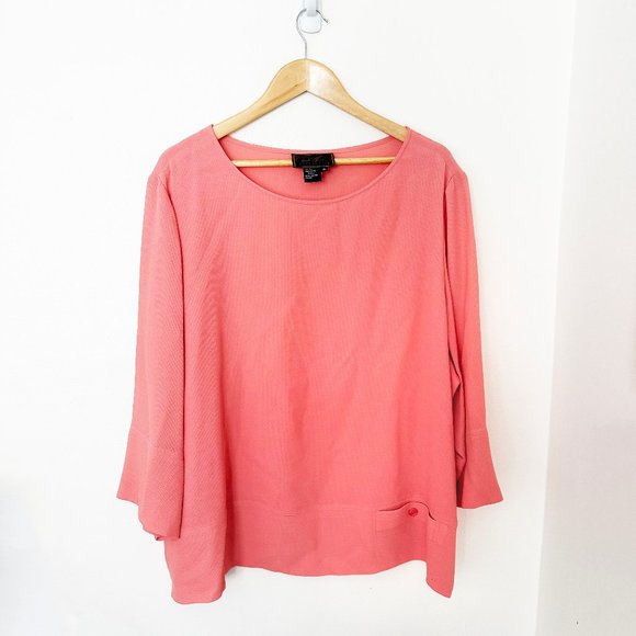 Tops - Coral Pink Blouse